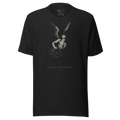 Falling Angel Graphic Tee | Baroque Etching Streetwear, Vintage Monochrome Unisex Shirt, Dark Aesthetic, Gift for Him Her