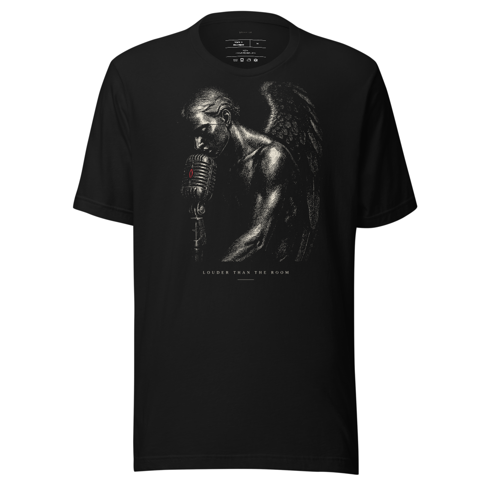 Graphic T-Shirt with Engraving Style Print | Unisex Streetwear Tee, Vintage Aesthetic Shirt, Gift for Him or Her, Black Cotton Crewneck