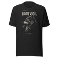Heraldic wolf graphic tee, vintage distressed blackletter screenprint, unisex streetwear shirt | dark fantasy aesthetic | gift for him her