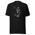 Graphic Tee Black Baroque Etching Print | Unisex Streetwear T-Shirt, Vintage Aesthetic, Monochrome Full-Chest Art, Gift for Him or Her