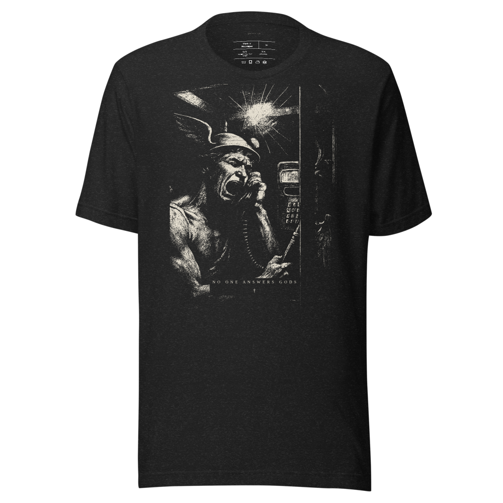 Graphic Tee Chiaroscuro Noir Streetwear Shirt | Vintage Monochrome Crosshatch Art | Unisex Aesthetic T-Shirt, Gift for Him or Her