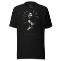 Graphic tee chiaroscuro streetwear shirt, vintage monochrome etching, unisex aesthetic tee, dark industrial art, gift for him her