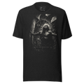 Graphic tee chiaroscuro streetwear shirt, vintage aesthetic unisex dark art etching tee, monochrome black dissolution print, gift for him