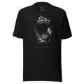 Charybdis Swallow Noir Graphic Tee | Chiaroscuro Streetwear Screen Print, Vintage Aesthetic Unisex T-Shirt, Gift for Him Her