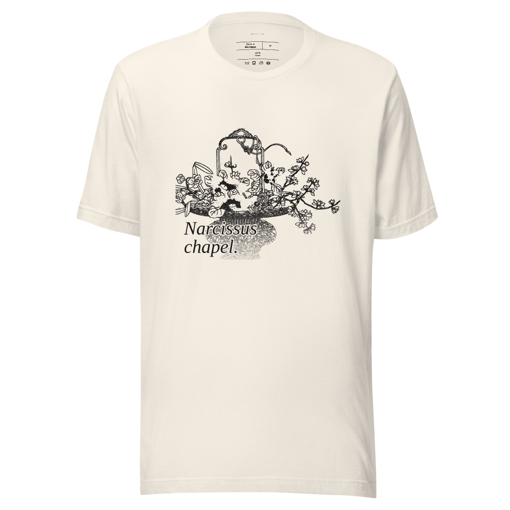 Narcissus Drowned Bloom Noir Tee — White