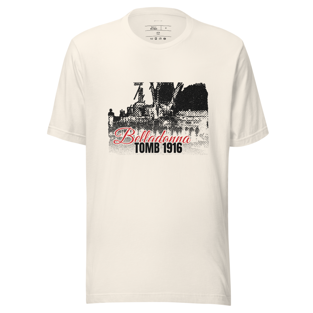 Atropa Widow Burial Noir Tee — White