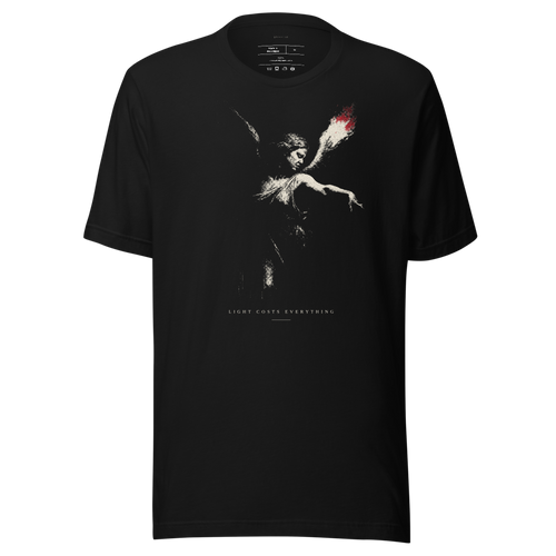 Baroque graphic tee, monochrome streetwear shirt | vintage aesthetic unisex t-shirt, chiaroscuro ink art, gift for him or her