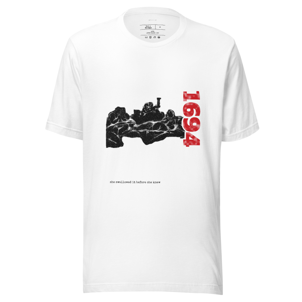 Persephone Descent Noir Tee — White