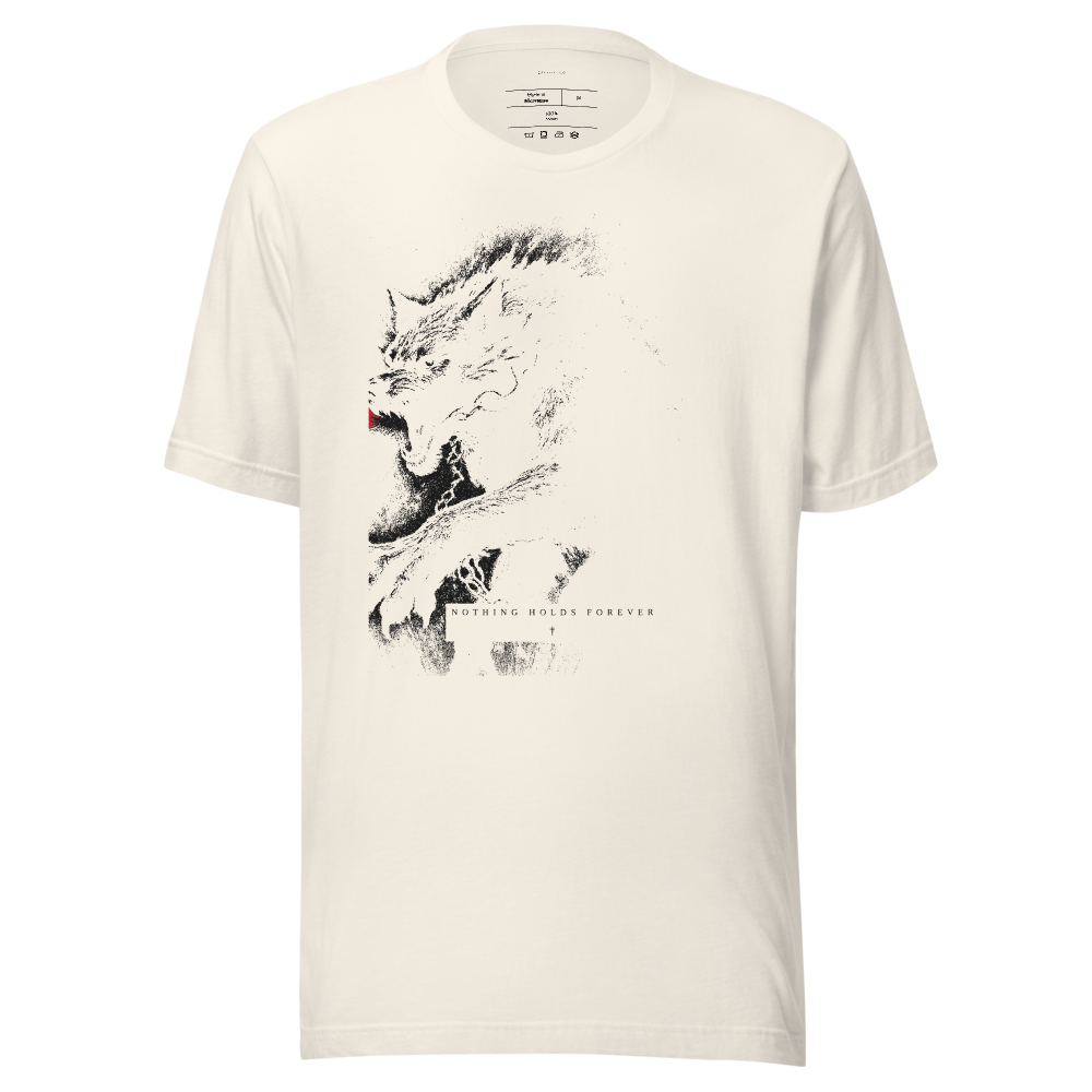 Fenrir Graphic Tee, Chiaroscuro Streetwear Shirt | Vintage 90s Style Unisex Black Tee | Dark Aesthetic Gift for Him or Her