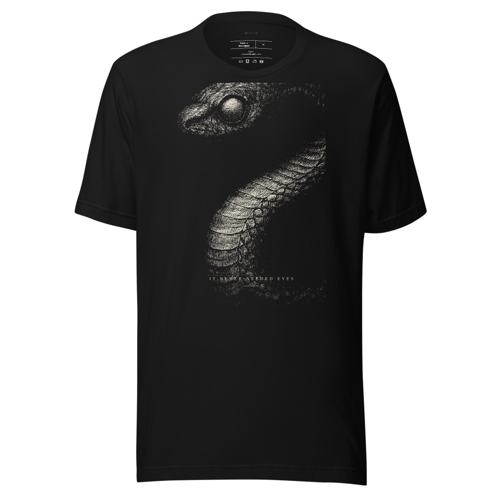 Pale Wyrm Eclipse Graphic Tee | Monochrome Gothic Streetwear Shirt | Vintage Aesthetic Unisex Tee | Gift for Him Her