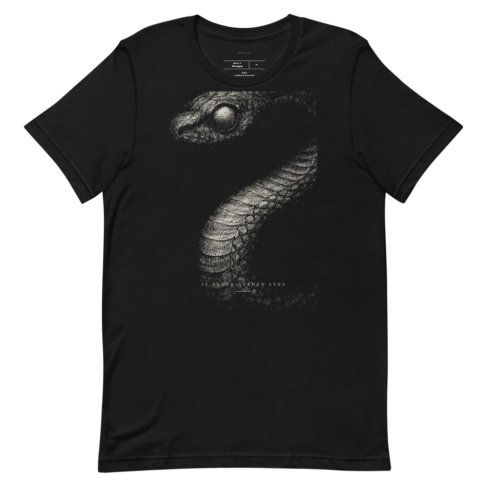 Pale Wyrm Eclipse Graphic Tee | Monochrome Gothic Streetwear Shirt | Vintage Aesthetic Unisex Tee | Gift for Him Her