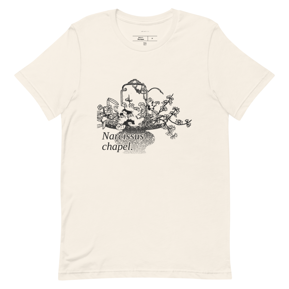 Narcissus Drowned Bloom Noir Tee — White