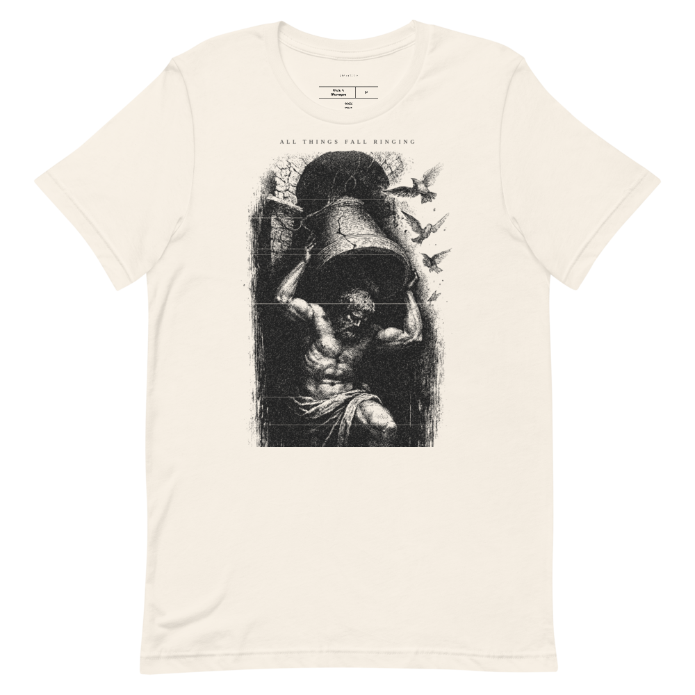 Graphic Tee Noir Bell Tower Etching | Unisex Streetwear Vintage Aesthetic Shirt | Chiaroscuro Art | Gift for Him Her